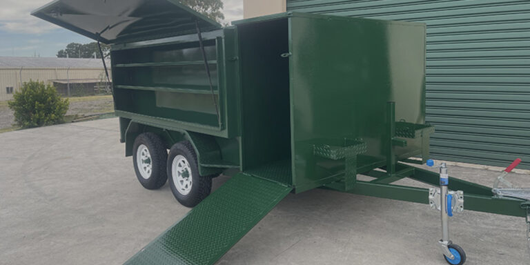 Lawn mowing trailers